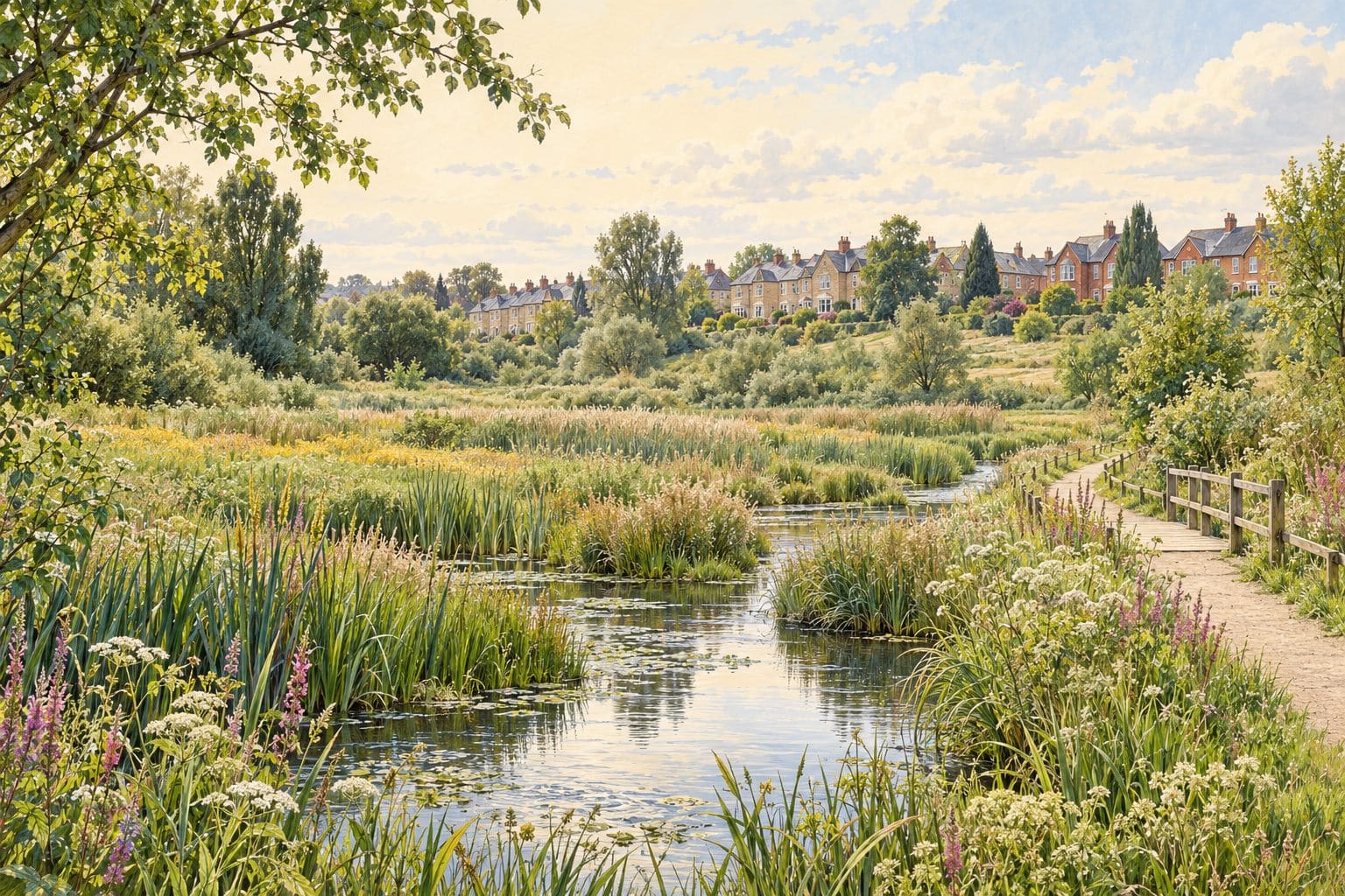 AI illustration inspired by Handsworth, Woodhouse