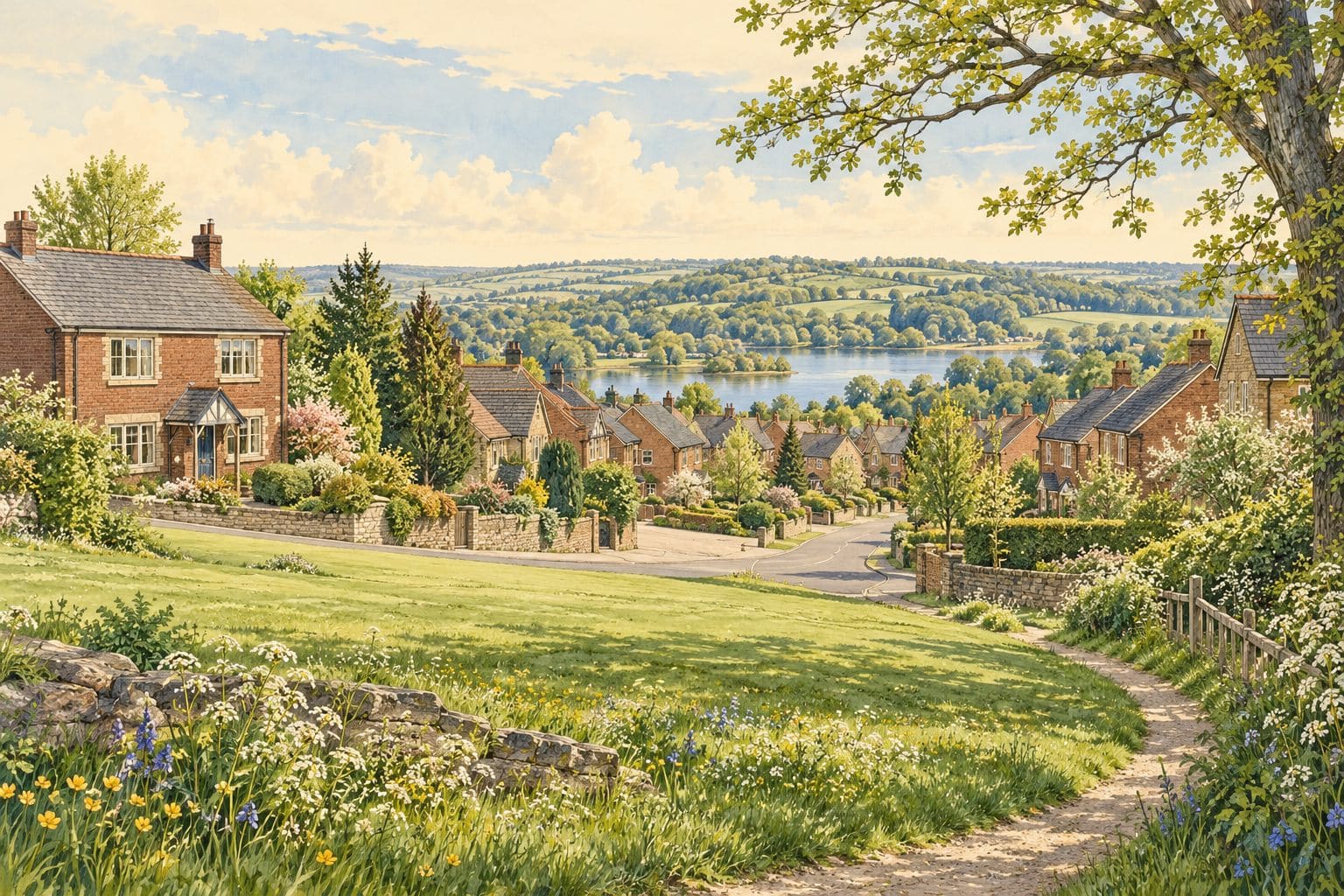 AI illustration inspired by Eckington, Killamarsh, Renishaw, Spinkhill