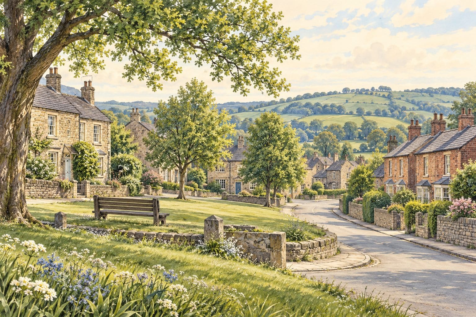 AI illustration inspired by Chapeltown, Ecclesfield