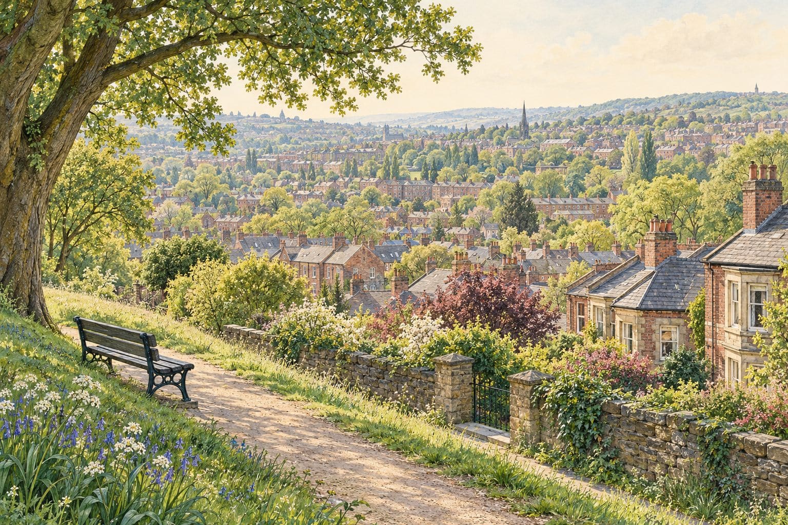 AI illustration inspired by Woodseats, Norton, Meersbrook